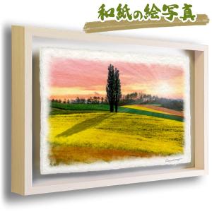 向日葵 絵画 スペイン 風景画 油絵 油彩画 石井崇 「帰り道」 額付き