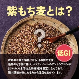 国産 佐賀県産 皮付き紫もち麦 500g 食物...の詳細画像3