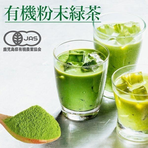 緑茶 粉末 国産 有機 粉末緑茶 KONACHA 50g  送料無料