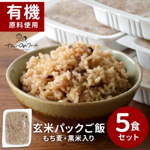 パックご飯 玄米 もち麦 黒米 レトルト 160...の商品画像
