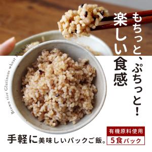 パックご飯 玄米 もち麦 黒米 レトルト 16...の詳細画像1