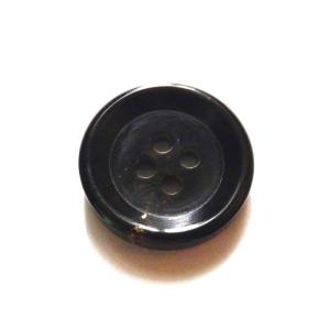 美品*フォクシー カシミヤ100% Pコート 大きいサイズ 42 刻印水牛ボタン 本水牛ボタン 28mm 黒 ツヤ有り No.540 コート用大きな水牛ボタン