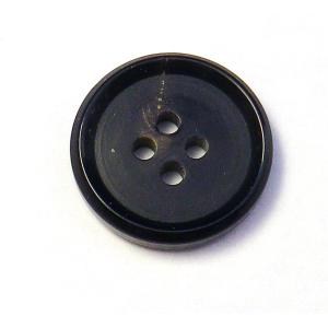 本水牛ボタン 23mm 黒 ツヤ有り No.580 スーツ コート用ボタン