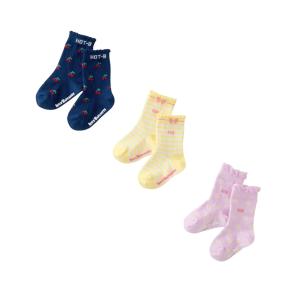 ミキハウス ホットビスケッツ mikihouse HOT BISCUITS ソックスパック 3足セット ピンク 11〜13cm 74-9632-573