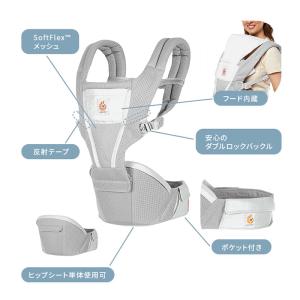 エルゴ ヒップシート アルタ オニキスブラック...の詳細画像3
