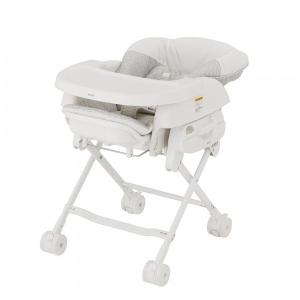 カトージ ベビーラック カトージ スイングハイローラック ピッコロ ホワイト＆ライトグレー ベビーチェア 正規品 ハイローチェア コンパクト リクライニング イ