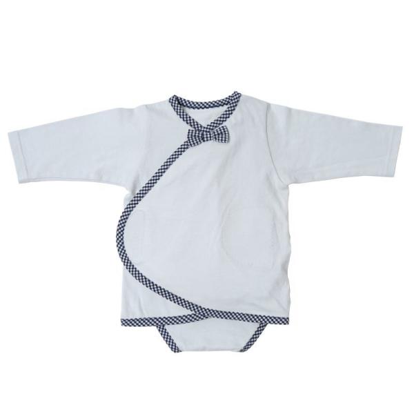 10mois ディモワ PATTO SATTO OMEKASHI 長袖蝶ネクタイ グレー 50-60...