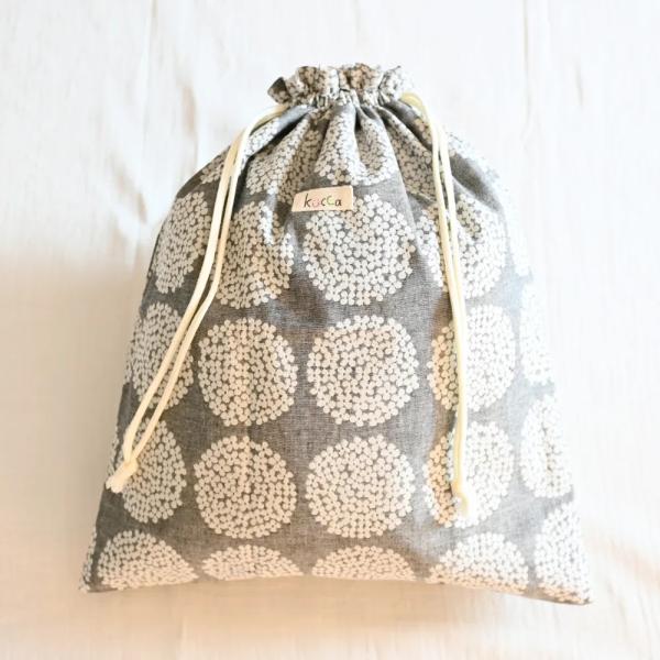 kucca クッカ 防水きんちゃくポーチ 大 秋雫〜akishizuku〜 防水布 収納袋 旅行ポー...