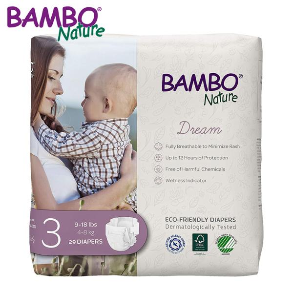 バンボネイチャー ドリーム BAMBO Nature テープタイプ ミディ 29枚入 サイズ3 S ...