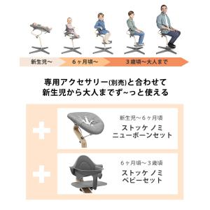 ストッケ Nomi ノミ ハイチェア ナチュラ...の詳細画像3