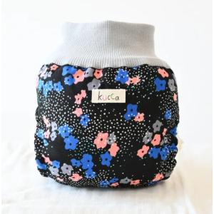 kucca パンツ型布おむつカバー パープルリボン Lサイズ 10kg〜 パンツ