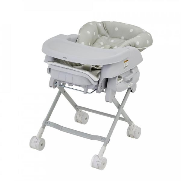 カトージ ベビーラック カトージ スイングハイローラック ピッコロ ドットグレー ベビーチェア 正規...