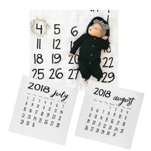 Modern Burnlap モダンバーラップ モノクロモスリンスワドル カレンダー おくるみ オーガニックコットン