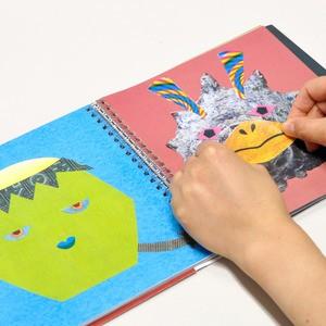 絵本 かおノート モンスター シールブックの詳細画像2