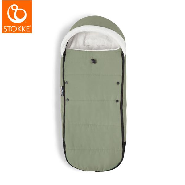 ストッケ YOYO ヨーヨー 6+ フットマフ オリーブ ベビーカー フットマフ