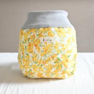 kucca パンツ型布おむつカバー たんぽぽcotton花火 Mサイズ 7〜10kg