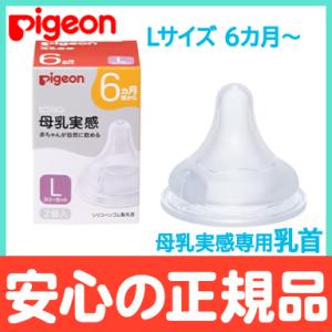 ピジョン 母乳実感 専用乳首 6か月頃〜 Lサイズ 2個入 pigeon 乳首 替乳首