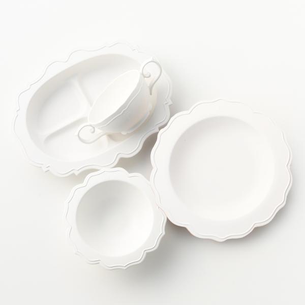 ベビー 食器セット REALE レアーレ 100daysセット ホワイト 食器4点 お食事 出産祝い...