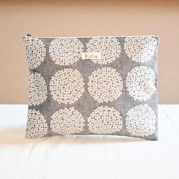 kucca クッカ 防水フラットポーチ 秋雫〜akishizuku〜 防水布 収納袋 旅行ポーチ 日...