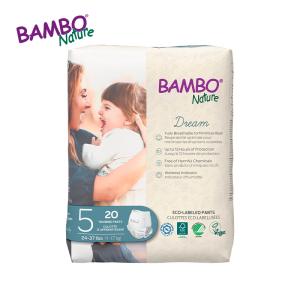 バンボネイチャー ドリーム BAMBO Nature パンツタイプ ジュニア 20枚入 サイズ5 L 11〜17kg オーガニック紙おむつ プレミアム紙おむつ デンマーク 王室御用達｜natural-living