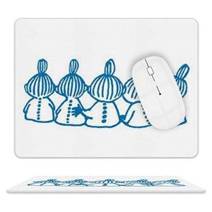 DANESI ミイ ムーミン マウスパッド 防水 皮革マウスパッド 耐久性 滑り止め オフィス用 ゲーム アニメ キャラクター グッズ 20.5×25