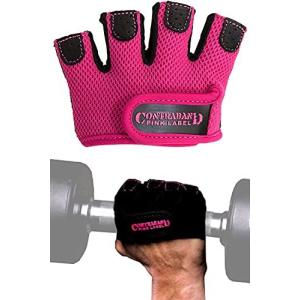 TaTalun ピンク ラベル5537 トレーニンググローブ リストラップ 併用可 筋トレ 懸垂 チンニング グローブ リストストラップ (ピンク，