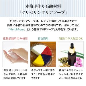 グリセリンクリアソープ 1kg アルミパウチ ...の詳細画像1