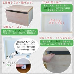 ベンチ 収納 キャスター 付き おしゃれ ベン...の詳細画像2