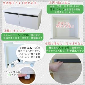 収納ベンチ キャスター付き おしゃれ ベンチ収...の詳細画像2