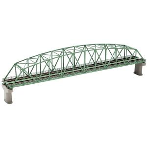 TOMIX Nゲージ 複線曲弦大トラス鉄橋 F 緑 複線PC橋脚 2本付 3222 鉄道模型用品