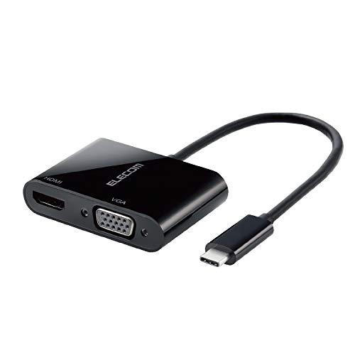 エレコム ドッキングステーション USB-C HDMI 変換 TYPE-C - HDMI &amp; VGA...