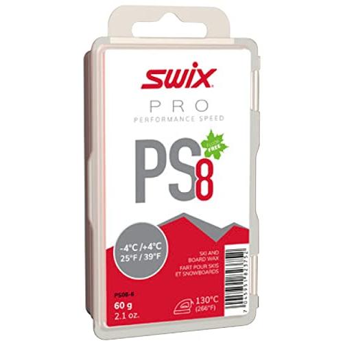 SWIX(スウィックス) PS8 レッド PS08-6 レーシングワックス 基礎 60g -4~+4...