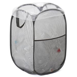 アストロ 折りたたみ 屋外用ゴミ箱 ブラック 45Lゴミ袋対応 キャンプ用ゴミ箱 トラッシュボックス ポップアップ バスケット ゴミ入れ 収納ボックス