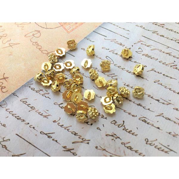 足あと ボタン 約5ｍｍ 80個 極小 小さめ ハンドメイド材料 デコ ドール 人形 ミニチュア用