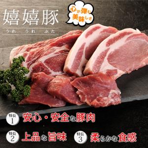豚肉 バラ 肉 ブロック 嬉嬉豚 (約100g...の詳細画像1