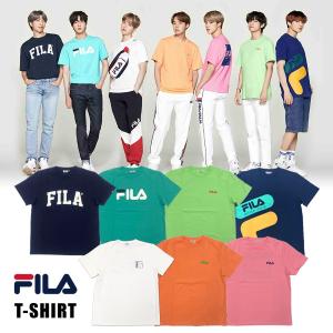 FILA フィラ Tシャツ BTS着用モデル 半袖 メンズ レディース 韓国 正規品 ユニセックス fm9357 o