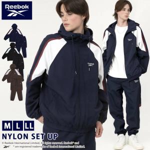 Reebok リーボック ウインドブレーカー 上下セット 裏メッシュ ナイロン メンズ レディース セットアップ ブランド