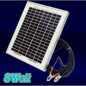 多結晶 ソーラーパネル 8W - 24V / y-solar［正規品／日本語の説明書