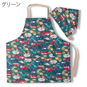 エプロン キッズ 三角巾 小学生 首 ゴム セ...の詳細画像3