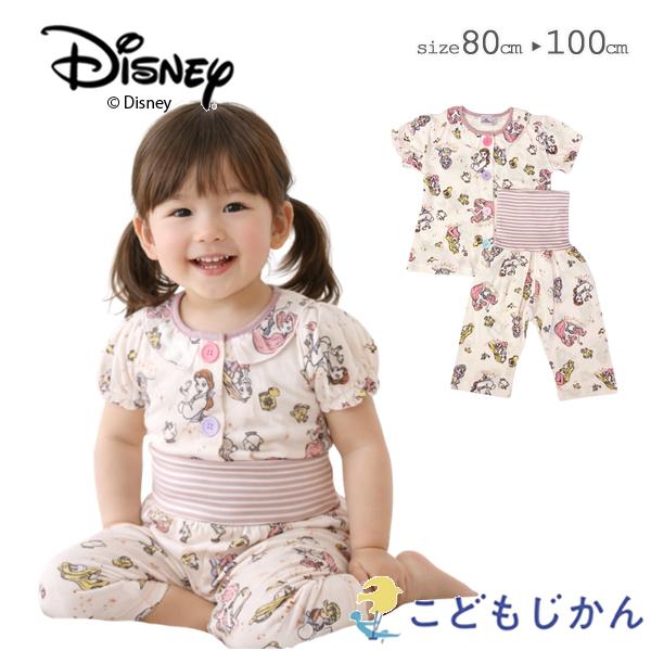 ディズニー パジャマ キッズ 半袖 腹巻 ベビー プリンセス 子供  女の子 赤ちゃん コットン 綿...