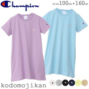 Ｔシャツワンピ Champion チャンピオン パープル ワンピース