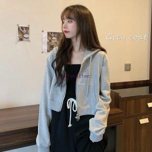 パーカー レディース 韓国 丈短め トップス 春 秋 長袖 ジップアップ 高校生 大学生 通勤服 通学服 デート服 10代 代 30代 40代 50代 Natddd5 ナチュラルテック 通販 Yahoo ショッピング