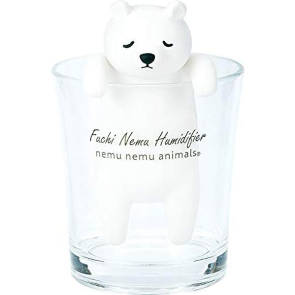 りぶはあと ふちねむ加湿器 プレミアムねむねむアニマルズ しろくまのラッキー 本体:W5xD5.5x...