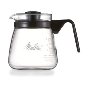 メリタ Melitta コーヒー サーバー ガラス製 耐熱 電子レンジ対応 750ml 6杯用 グラスポット MJG-750S ブラック｜nature-stores