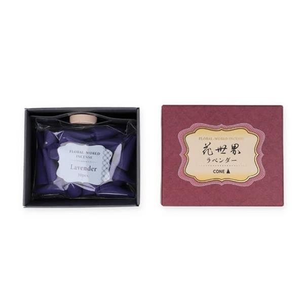 松栄堂 花世界「ラベンダー」コーン型 30粒入り 220142