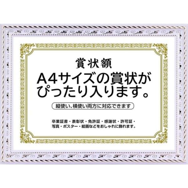 賞状額縁 高級 フォトフレーム 写真入れ 写真立て A4・A3サイズ 壁掛け 縦横対応 寄せ書き 功...