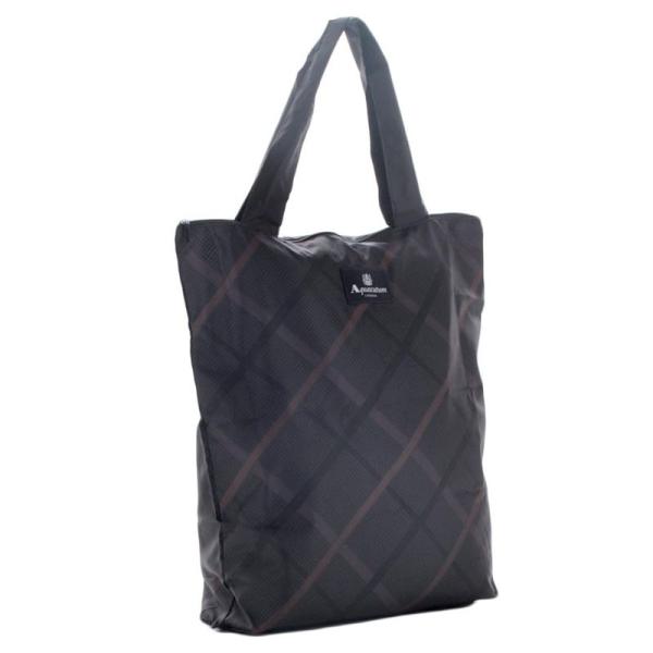 アクアスキュータム ファスナー付きエコバッグ リプリーブシリーズ （パッケージ入り） (ブラック) ...