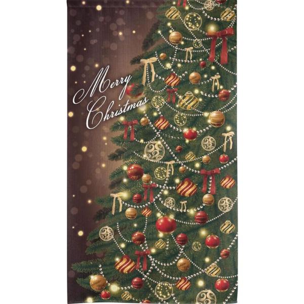 のれん工房 のれん クリスマス ツリー おしゃれ タペストリー ポスター クリスマスパーティ Xma...