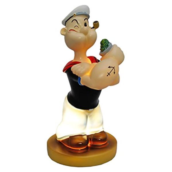 LED ライト付き スタチュー 「POPEYE」 高さ23×幅11×奥行12cm ポリレジン製