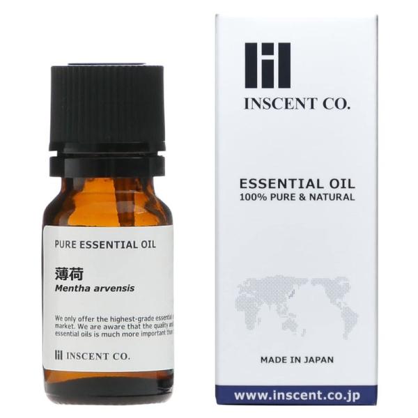 薄荷 (和ハッカ) (和種/北海道 滝上町産) 10ml インセント エッセンシャルオイル 精油